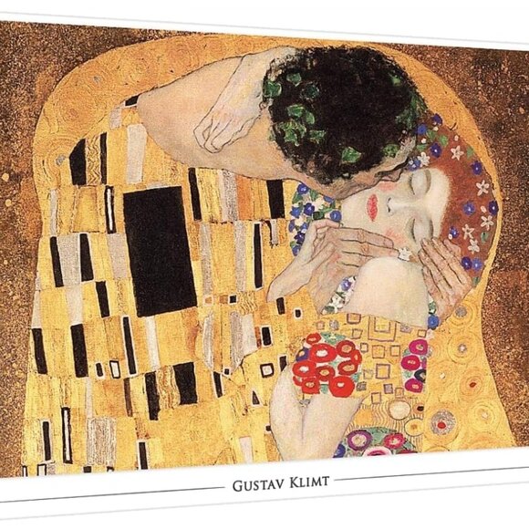 Trefl Art Collection The Kiss 1000 Piece Jigsaw Puzzle Red 27"x19" Print - Picture 1 of 9